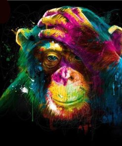 Chimp Full Colors Diamond Painting Kit - DIY