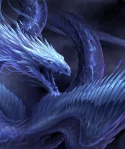 Dragon Blue Diamond Painting Kit - DIY