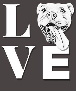 Pitbull Love Diamond Painting Kit - DIY