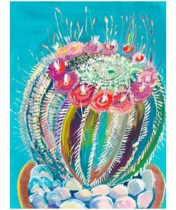 Watercolor Cactus Diamond Painting Kit - DIY