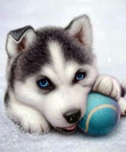 Animal Husky Dog Diamond Painting Kit - DIY
