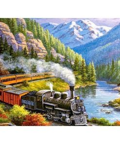 Train Landscape Diamond Painting Kit - DIY