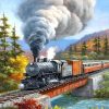 Train Landscape Pattern Diamond Painting Kit - DIY