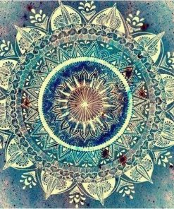 Mandala Green Diamond Painting Kit - DIY