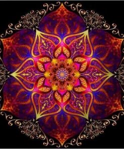 Mandala Red Diamond Painting Kit - DIY