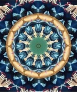 Mandala Blue And Green Diamond Painting Kit - DIY