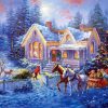 Cabin Christmas Diamond Painting Kit - DIY