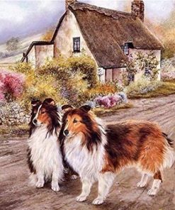 Cabin Dogs Diamond Painting Kit - DIY