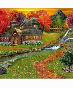 Cabin Water Diamond Painting Kit - DIY