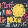 Love Moon Diamond Painting Kit - DIY