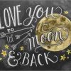 Love You Moon Diamond Painting Kit - DIY