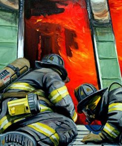 5d Fireman Firefighter Diamond Painting Kit - Premium-1