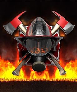 5d Fireman Firefighter Diamond Painting Kit Premium-2