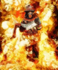 5d Fireman Firefighter Diamond Painting Kit Premium-20