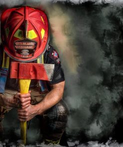 5d Fireman Firefighter Diamond Painting Kit Premium-24