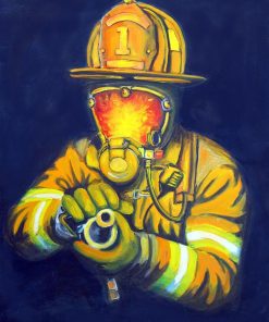 5d Fireman Firefighter Diamond Painting Kit Premium-27