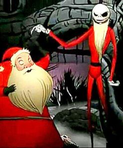 Nightmare Before Christmas Santa Diamond Painting Kit - DIY