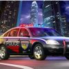Police Car And Dog Diamond Painting Kit - DIY